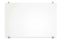 Glass Dry Erase Boards, Gold or Silver Standoffs