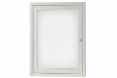 Indoor Enclosed Dry Erase Board Cabinets, Aluminum Trim
