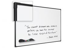 Black Ultra Trim Class A Fire Rated Magnetic Whiteboard
