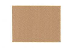 Wood Framed Natural Grain Cork Board