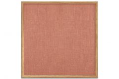 Oak Framed Burlap Weave Vinyl Tackboard