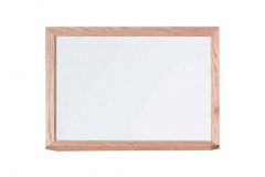 Solid Oak Framed Porcelain Steel Whiteboard
