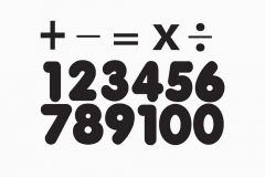 Math Magnet Set, Numbers and Functions