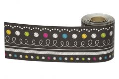 Straight Rolled Border Trim, Multicolor