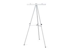 3-Leg Fully-Adjustable Aluminum Poster Board Easel With Flip Chart Bar
