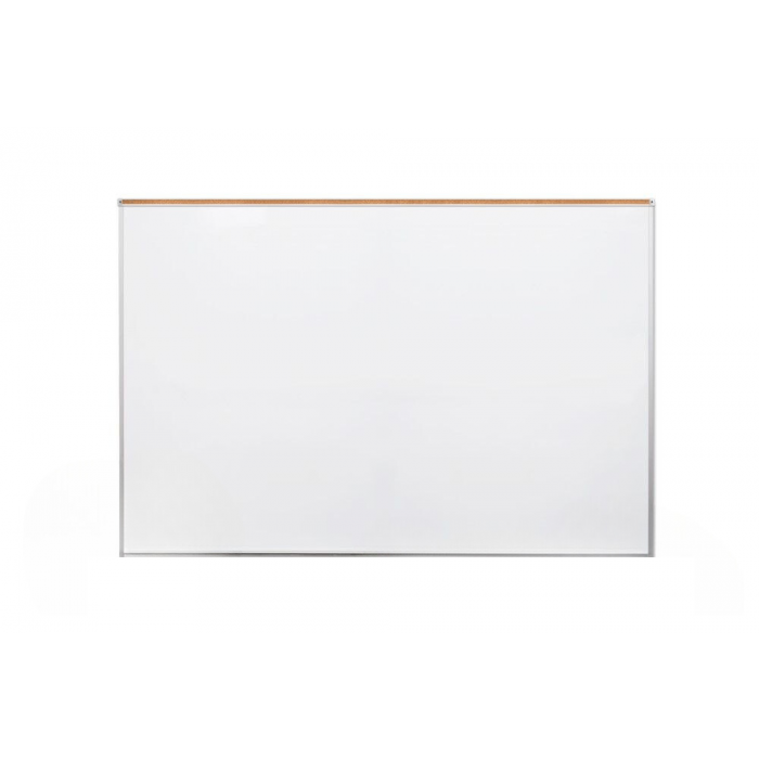 OptiMA® Great White® Magnetic Whiteboards with Cork Map Rail
