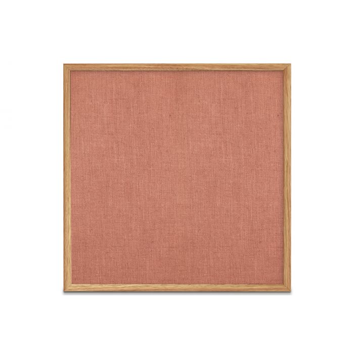 oak framed burlap weave vinyl tackboard