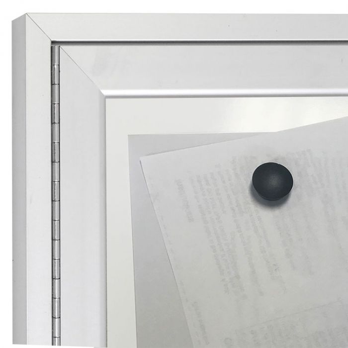 Indoor Enclosed Magnetic Whiteboard Cabinet
