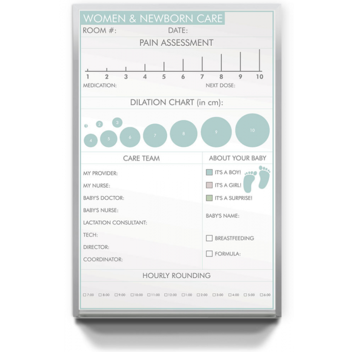 maternity ward custom dry erase board