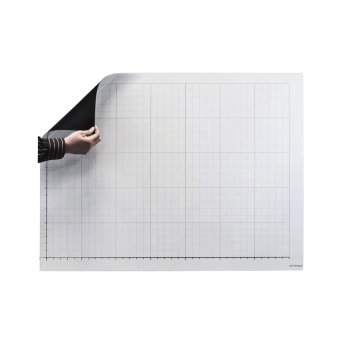 30" T x 45.25" W Dry Erase Linear Graph Magnet, Black X and Y Axis