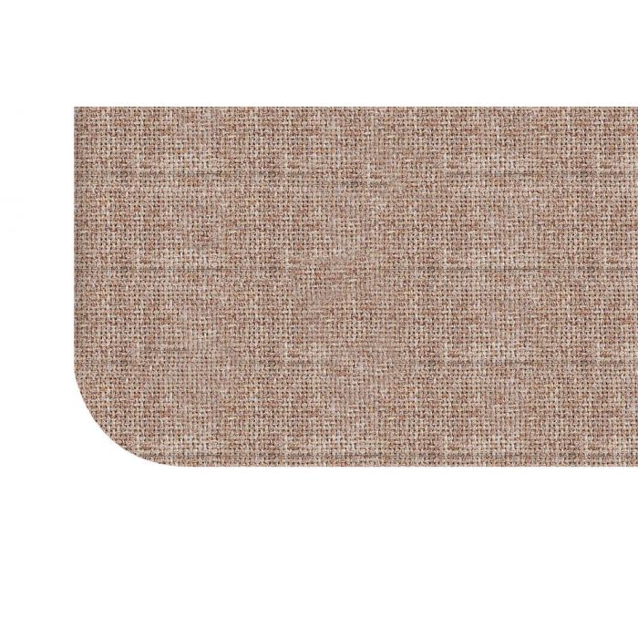 Wrapped Edge Guilford of Maine Fabric Tackboard, Radius Corner, 48" x 72", Pumice