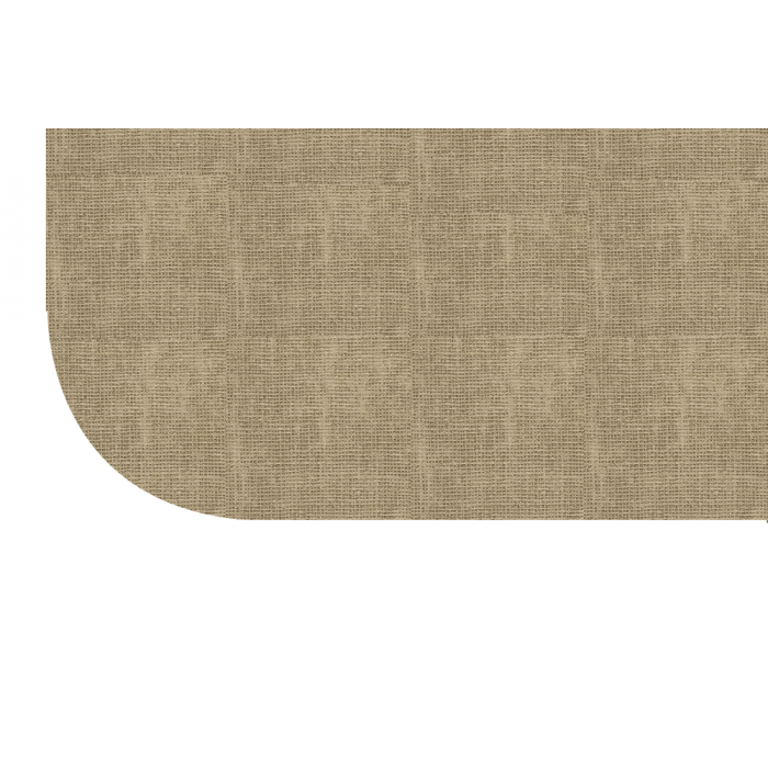 Wrapped Edge Koroseal Vinyl Tackboard, Radius Corner, 18" x 24", Mocha