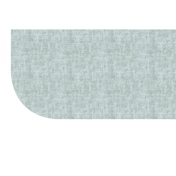 Wrapped Edge Koroseal Vinyl Tackboard, Radius Corner, 18" x 24", Powder Blue