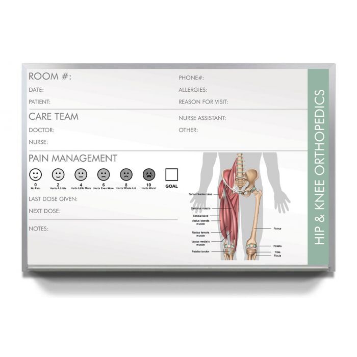 orthopedic healthcare custom dry erase board