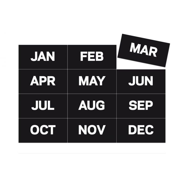 Magnetic Monthly Calendar Figures