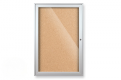 Outdoor Enclosed Bulletin Boards with Tan Cork Backing
