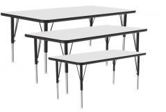 Rectangular Dry Erase Activity Table, Whiteboard Surface