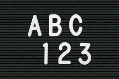 Helvetica Font Plastic Letters & Number Sets