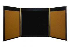 Black Stained Oak Conference Cabinet, Whiteboard or Chalkboard