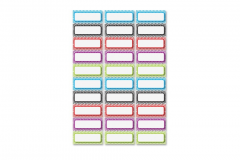 Dry Erase Chevron Nameplate Magnets