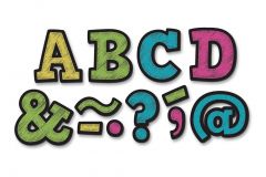 Block Letter Magnets, Assorted Colors, 2"