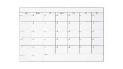 11" Tall x 17" Wide Magnetic Refrigerator Calendar