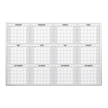 OptiMA® Twelve Month Dry Erase Planning Calendars