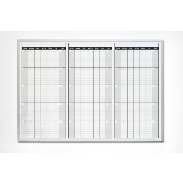 OptiMA® Non-Magnetic Three Month Dry Erase Calendar