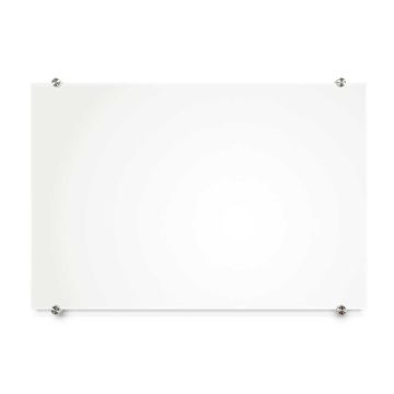 Glass Dry Erase Boards, Gold or Silver Standoffs