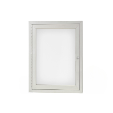 Indoor Enclosed Dry Erase Board Cabinets, Aluminum Trim
