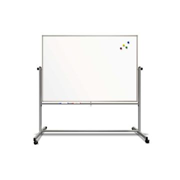 Mobile Double Sided Magnetic Receptive Whiteboard