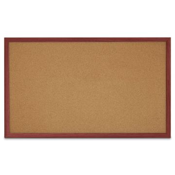Faux Wood Framed Natural Cork Board