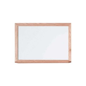 Solid Oak Framed Porcelain Steel Whiteboard