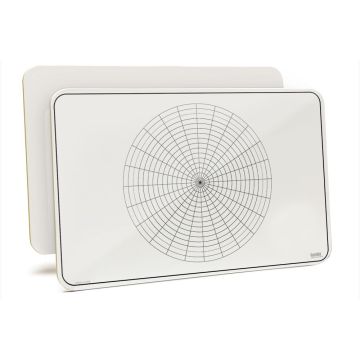 Double Sided Lap Board, Polar Grid Coordinates on One Side