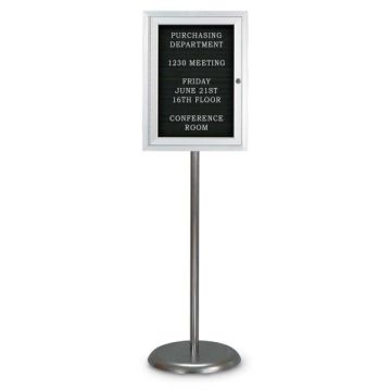Enclosed Pedestal Felt Letter Board
