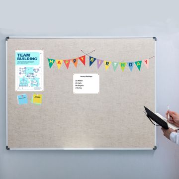 Aluminum Euroframe VIC Cork Tackboard