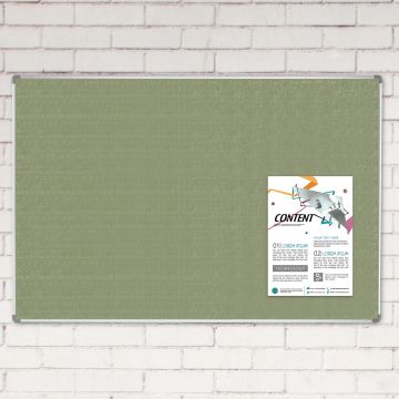 Aluminum Euroframe Vinyl Tackboard