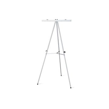 3-Leg Fully-Adjustable Aluminum Poster Board Easel With Flip Chart Bar