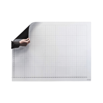 Dry Erase Linear Graph Magnet 30 x 45.25 with Ghost Grid