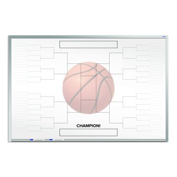 Basketball Tournament Bracket Dry Erase Board, 24" x 36"