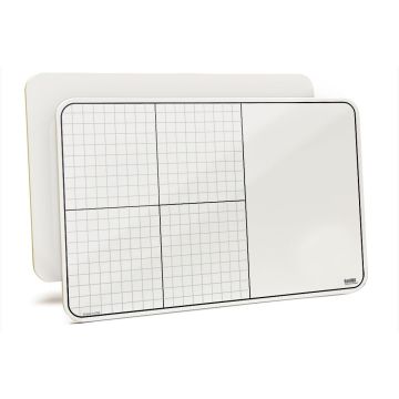 Double Sided Lapboard with XY Grid and Blank Side, 11" X 17" X 1/8"