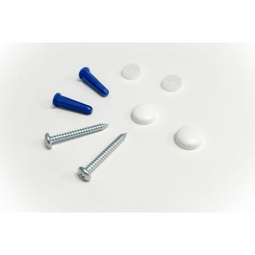 Installation Hardware Kit for 18" Atlas® Tray - White