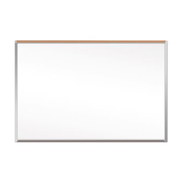 OptiMA® Great White® 5' Magnetic Whiteboards with Cork Map Rail