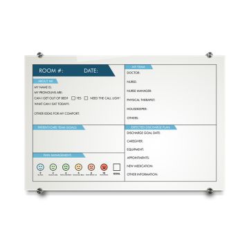 OptiMA® Hospital Stock Printed Magnetic Glass Board
