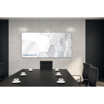 Custom Printed Ultra-Clear Nonmagnetic Glass Whiteboard