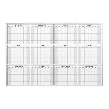OptiMA® Twelve Month Dry Erase Planning Calendars