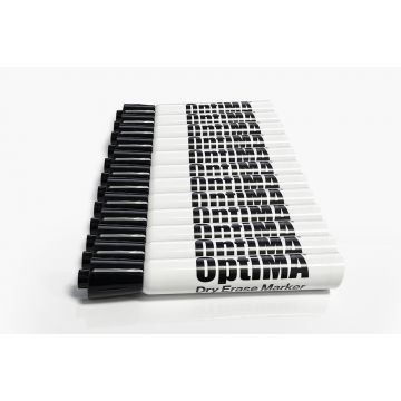 OptiMA® Chisel Tip Dry Erase Markers, black