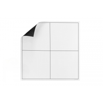 OptiMA® Dry Erase XY Axis Graph Magnet, square