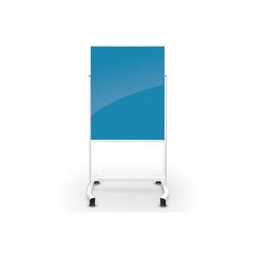 Visionary Colored Portable Magnetic Glass Board, Blue