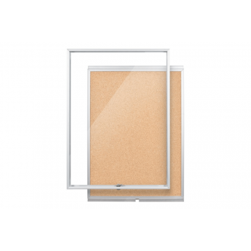 Slim Line Enclosed Bulletin Board